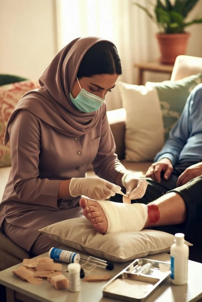 پانسمان ویژه زخم پای دیابتی در منزل چیست و چه مزایایی دارد؟